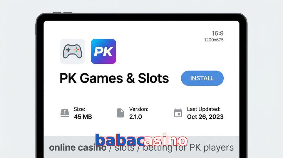 Game list for Babacasino gameapk section